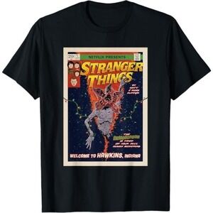 Stranger Things Hawkins Comic Cover T Shirt